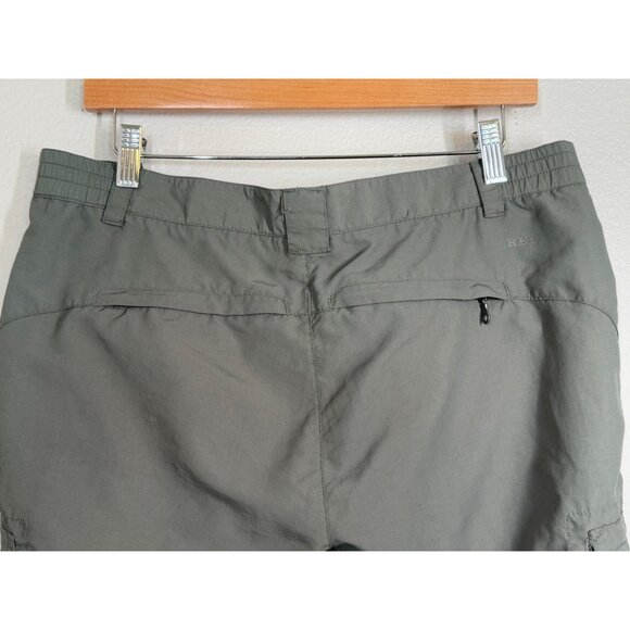 REI UPF 50 Women's Convertible‎ Cargo Hiking Pants Size 16 T Army Green Shorts - Picture 8 of 12
